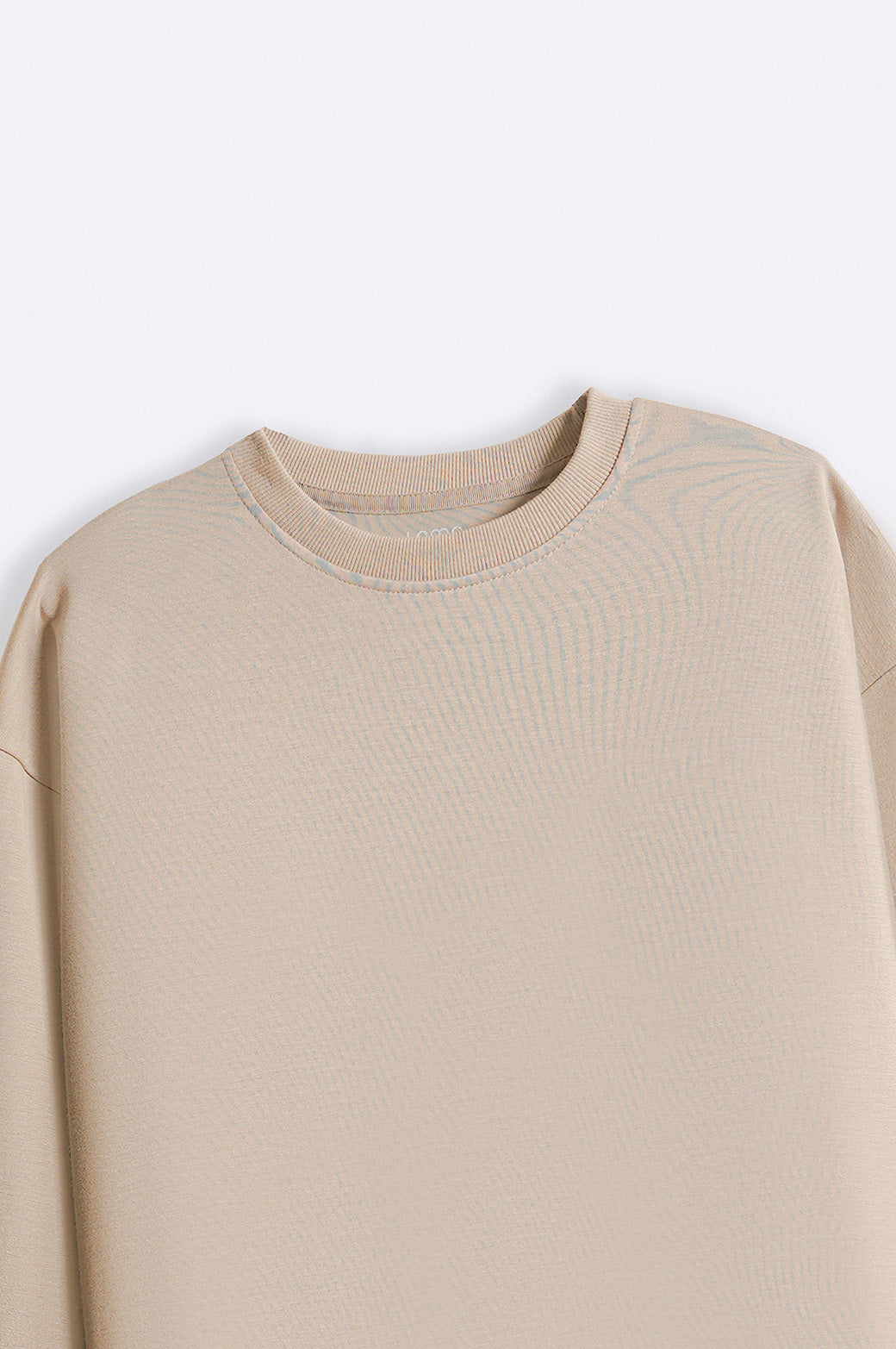 KHAKI CREW NECK SWEATSHIRT