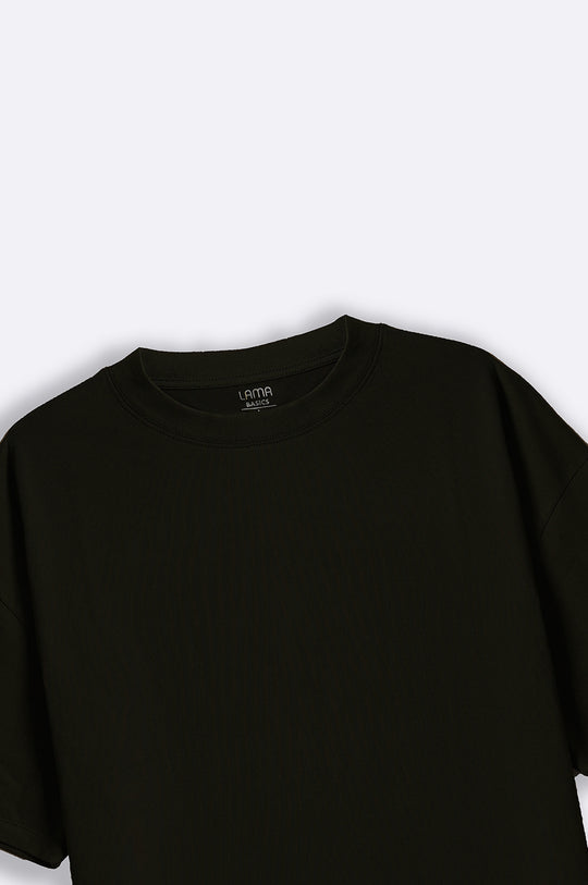 BLACK ABSTRACT PRINT TEE