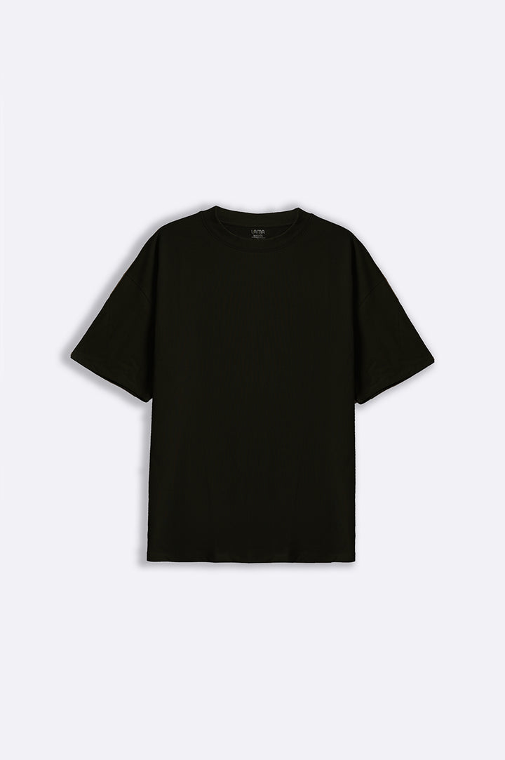 BLACK ABSTRACT PRINT TEE