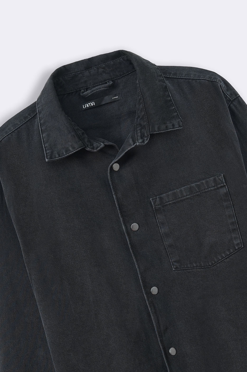 BLACK DENIM SHACKET