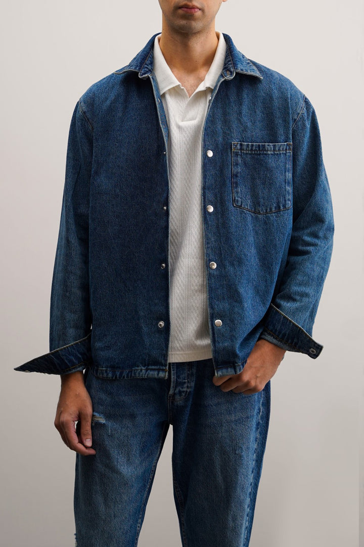 BLUE DENIM SHACKET