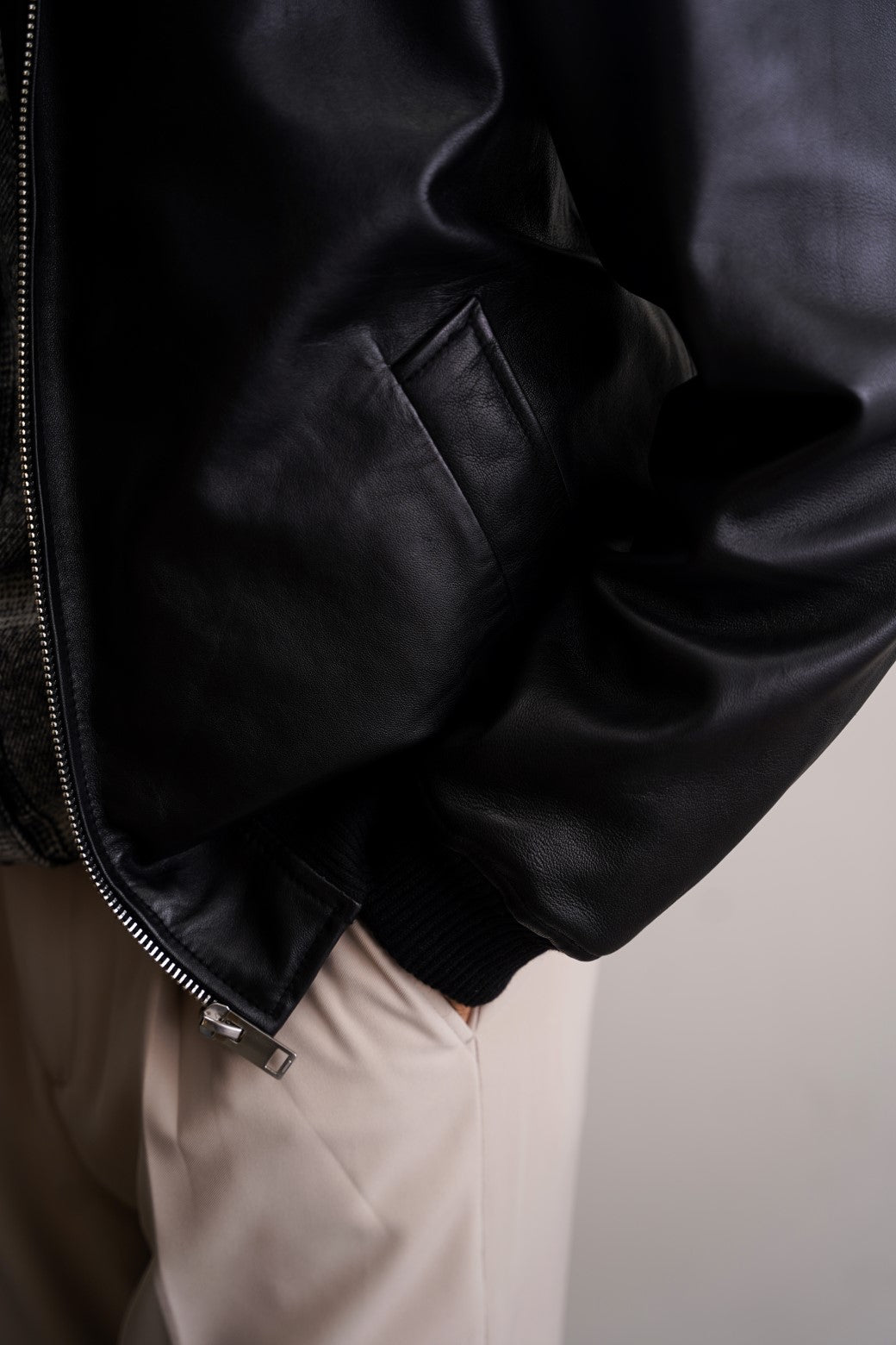 BLACK NAPA LEATHER JACKET