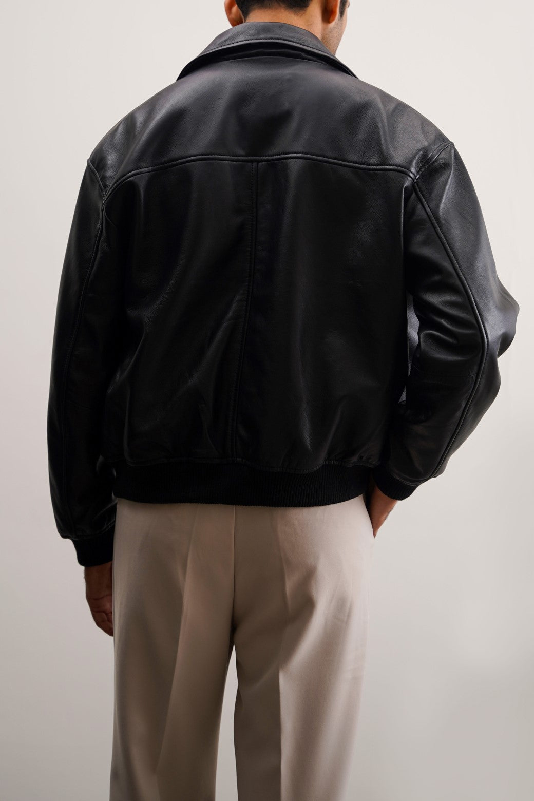 BLACK NAPA LEATHER JACKET