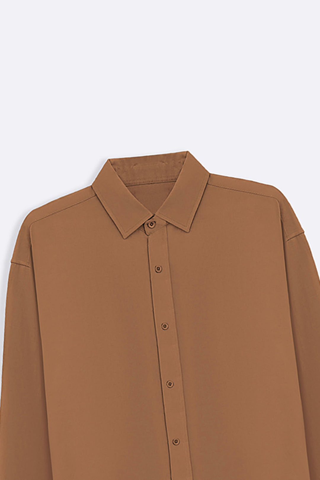 KHAKI OVERSIZED LINEN SHIRT