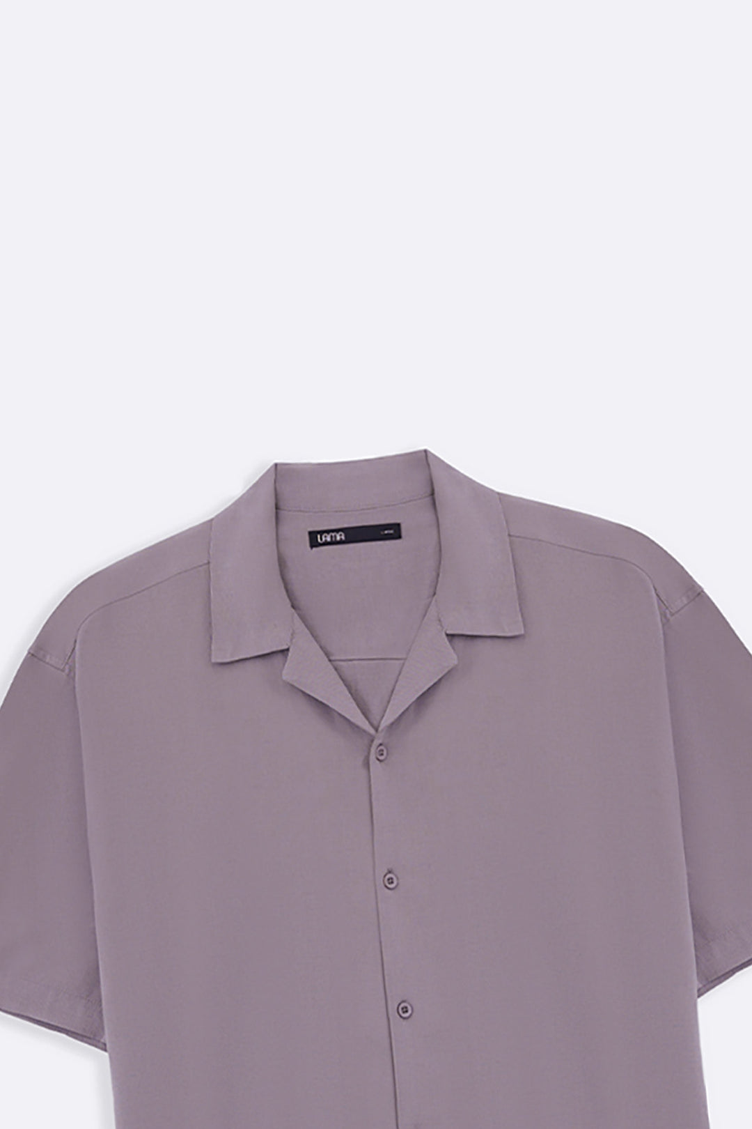 LIGHT GREY RELAXED SAFARI SHIRT