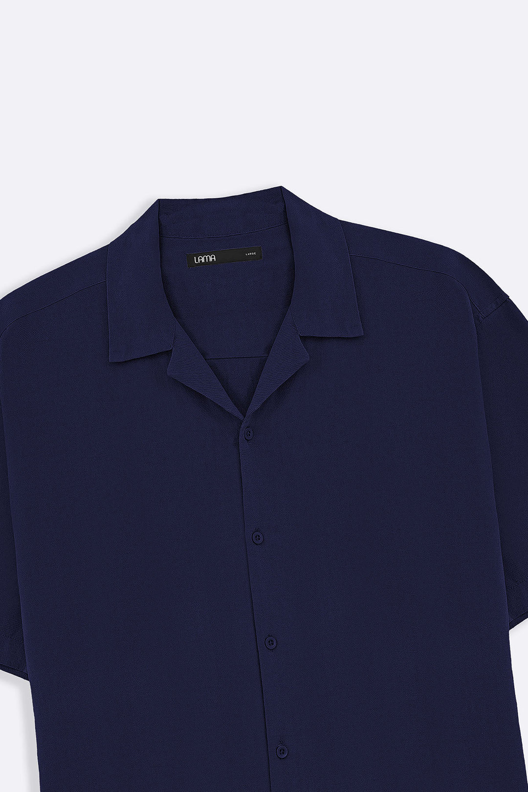 NAVY RELAXED SAFARI SHIRT