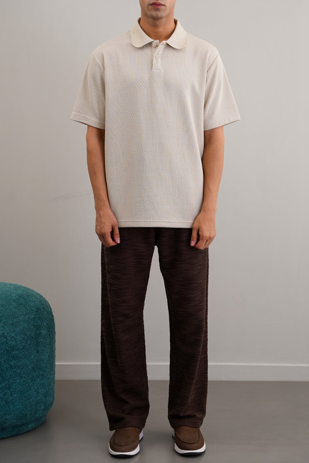 BEIGE MATRIX POLO