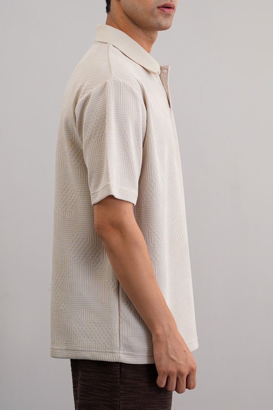 BEIGE MATRIX POLO