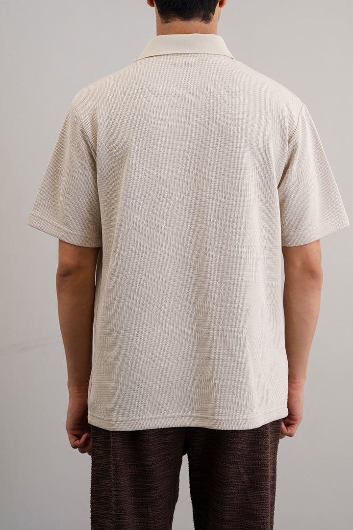 BEIGE MATRIX POLO