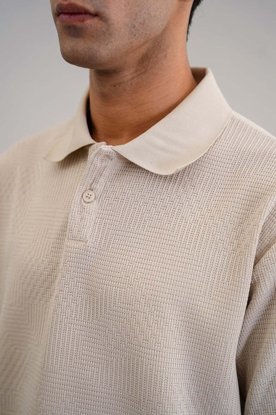 BEIGE MATRIX POLO