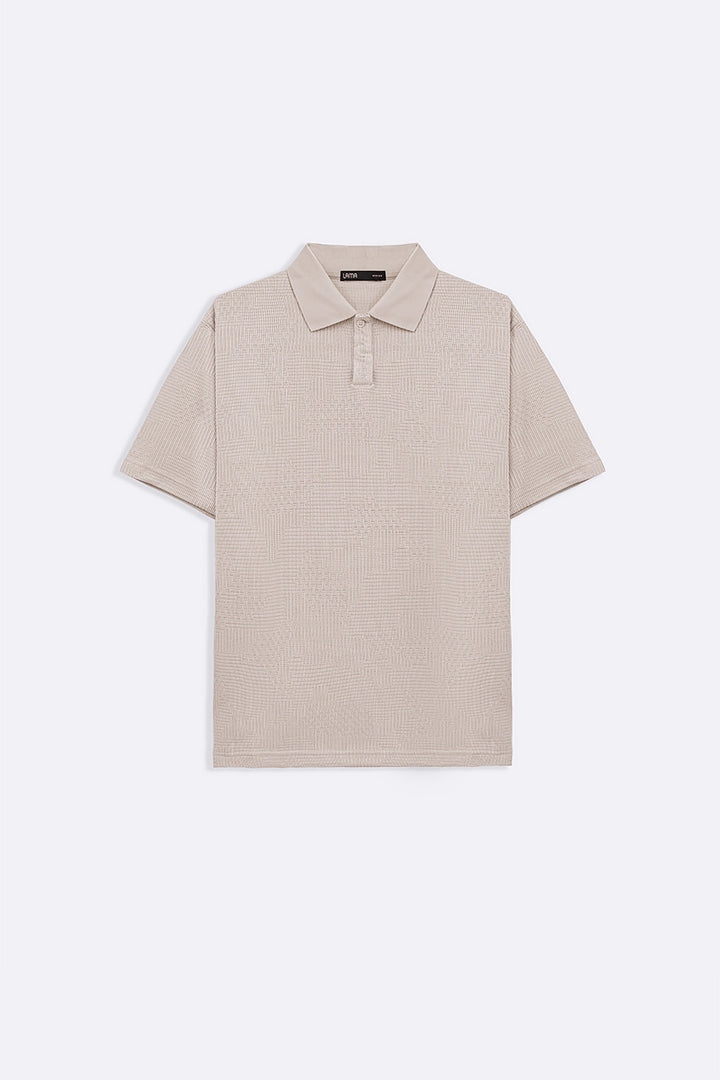 BEIGE MATRIX POLO