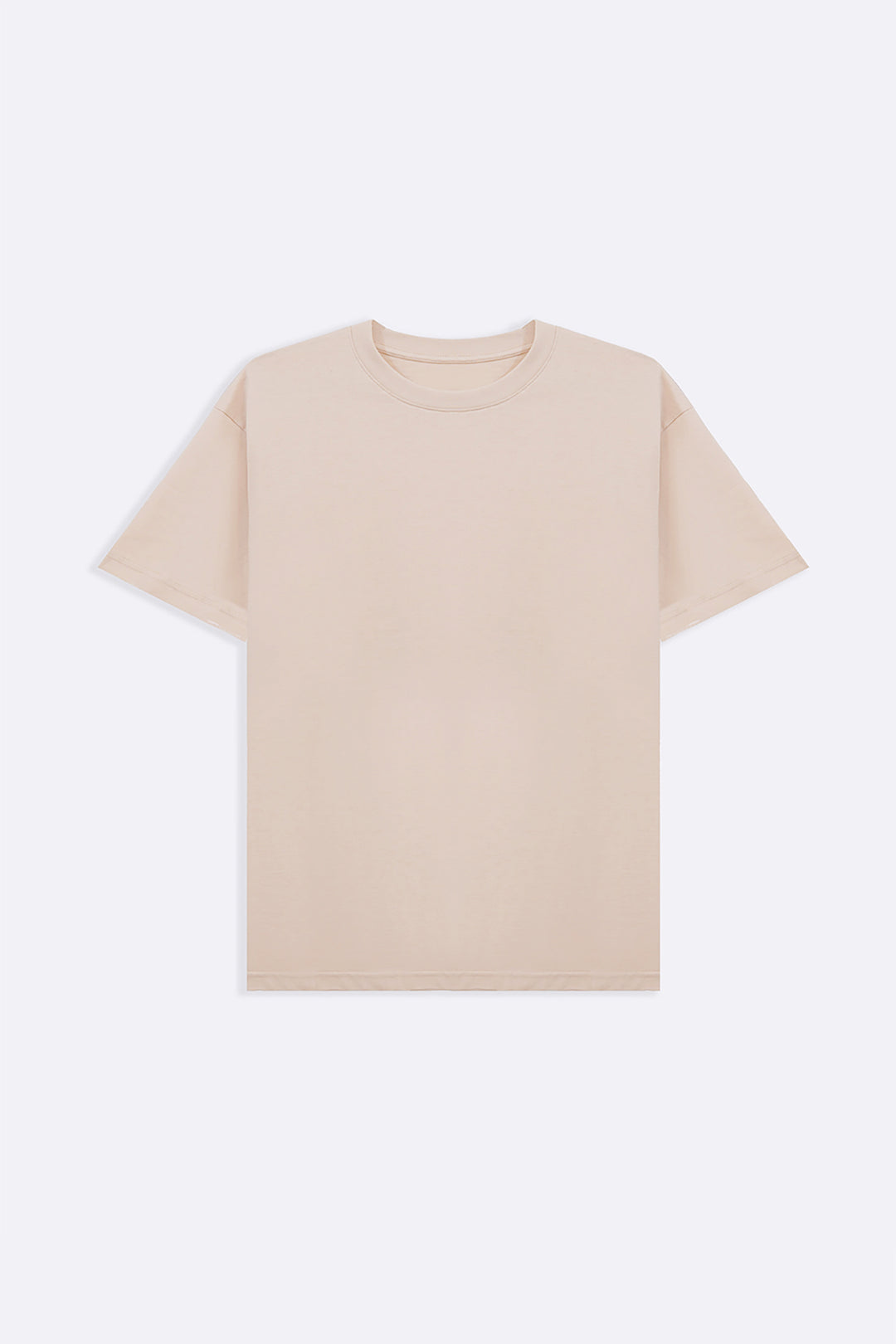 BEIGE CLASSIC COTTON TEE