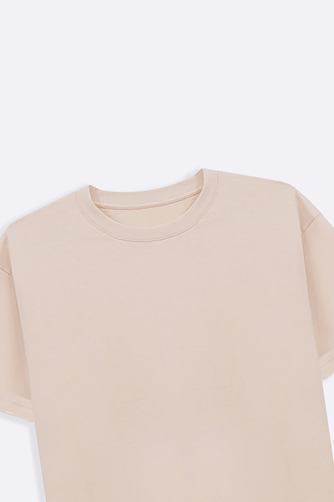 BEIGE CLASSIC COTTON TEE