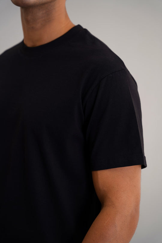 BLACK CLASSIC COTTON TEE