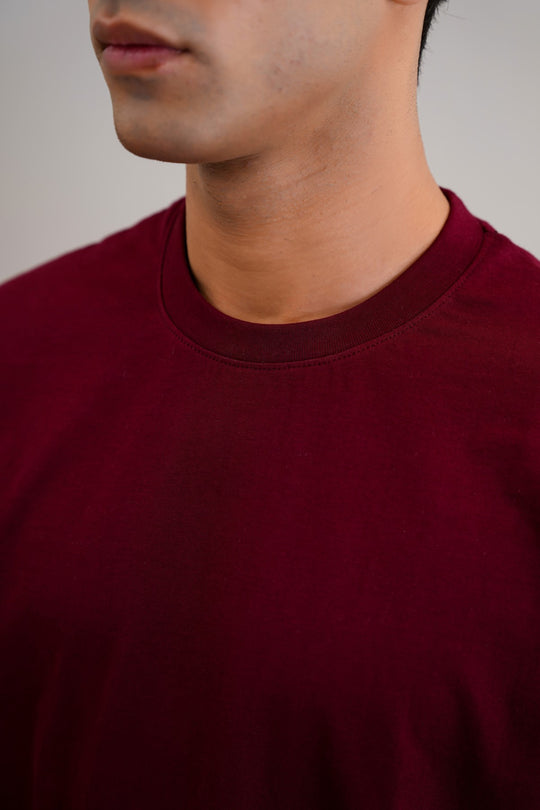 MAROON CLASSIC COTTON TEE