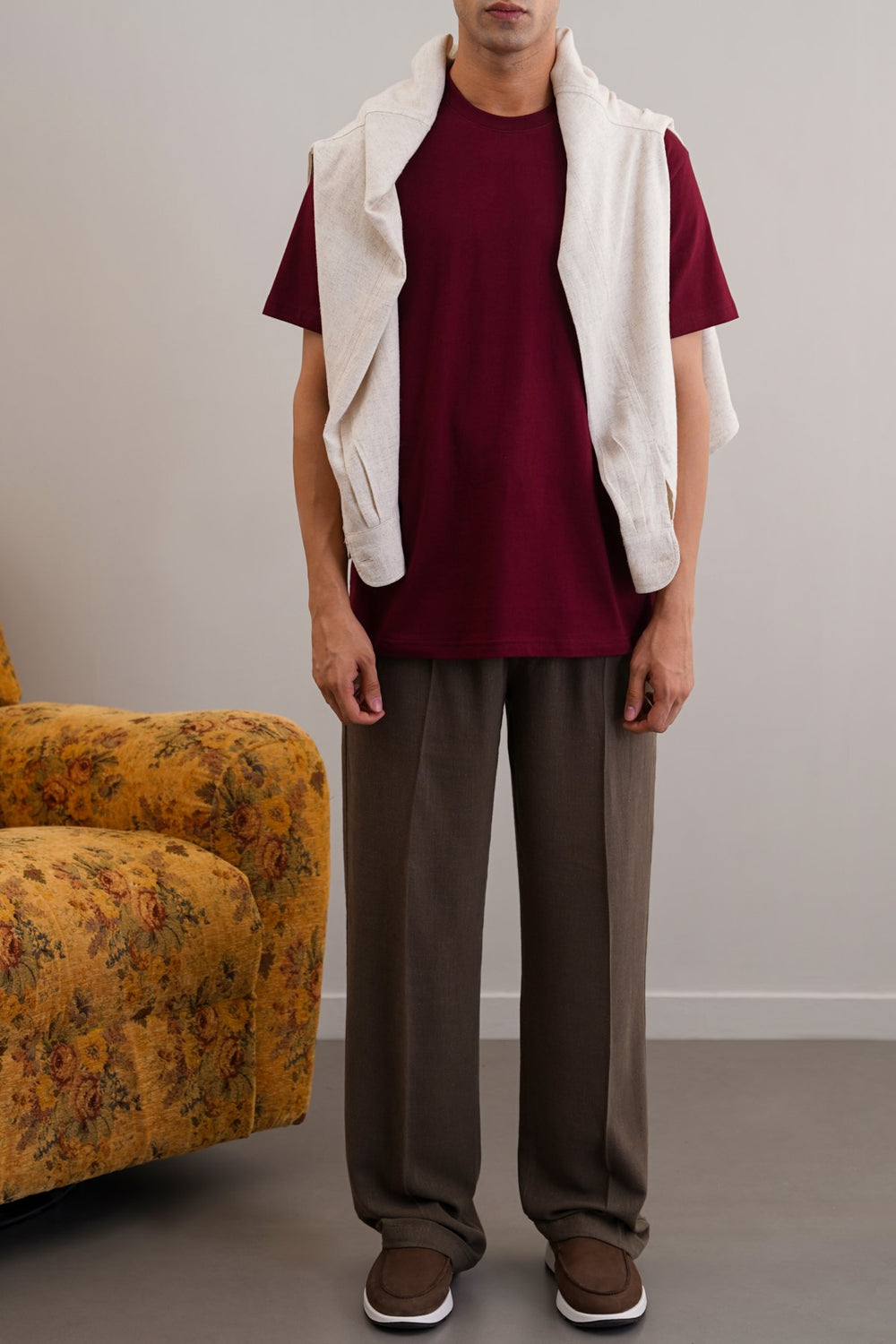 MAROON CLASSIC COTTON TEE