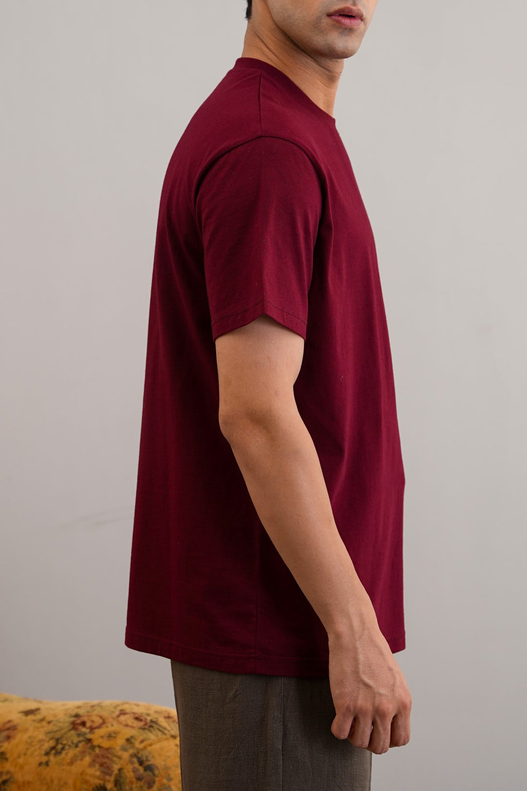 MAROON CLASSIC COTTON TEE