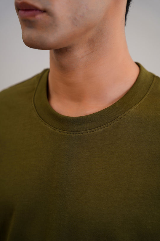 OLIVE CLASSIC COTTON TEE