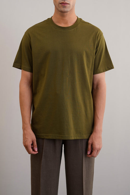 OLIVE CLASSIC COTTON TEE