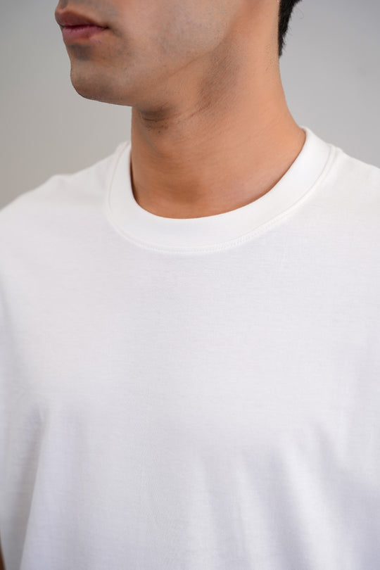 WHITE CLASSIC COTTON TEE