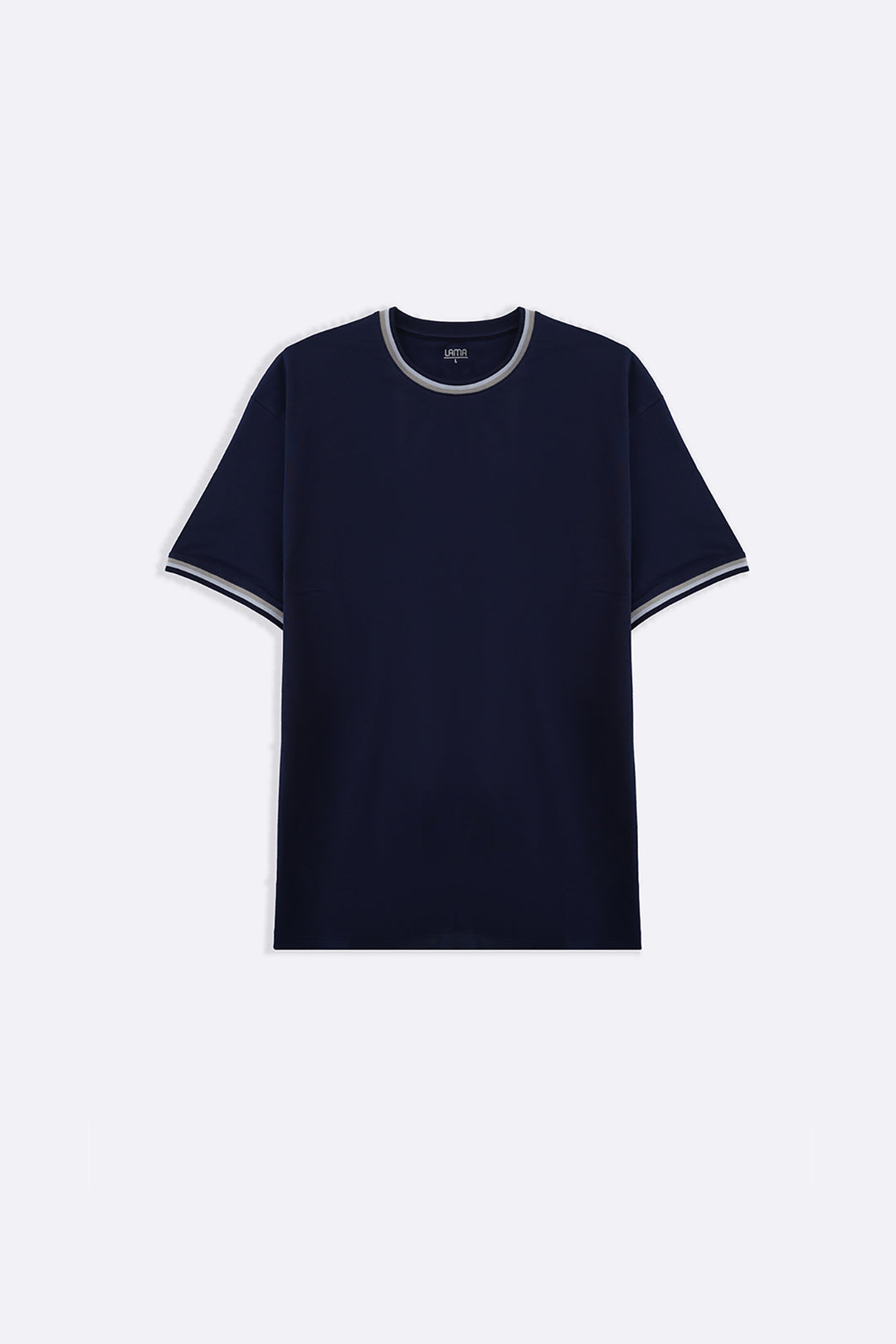 NAVY TIPPED ACCENT TEE