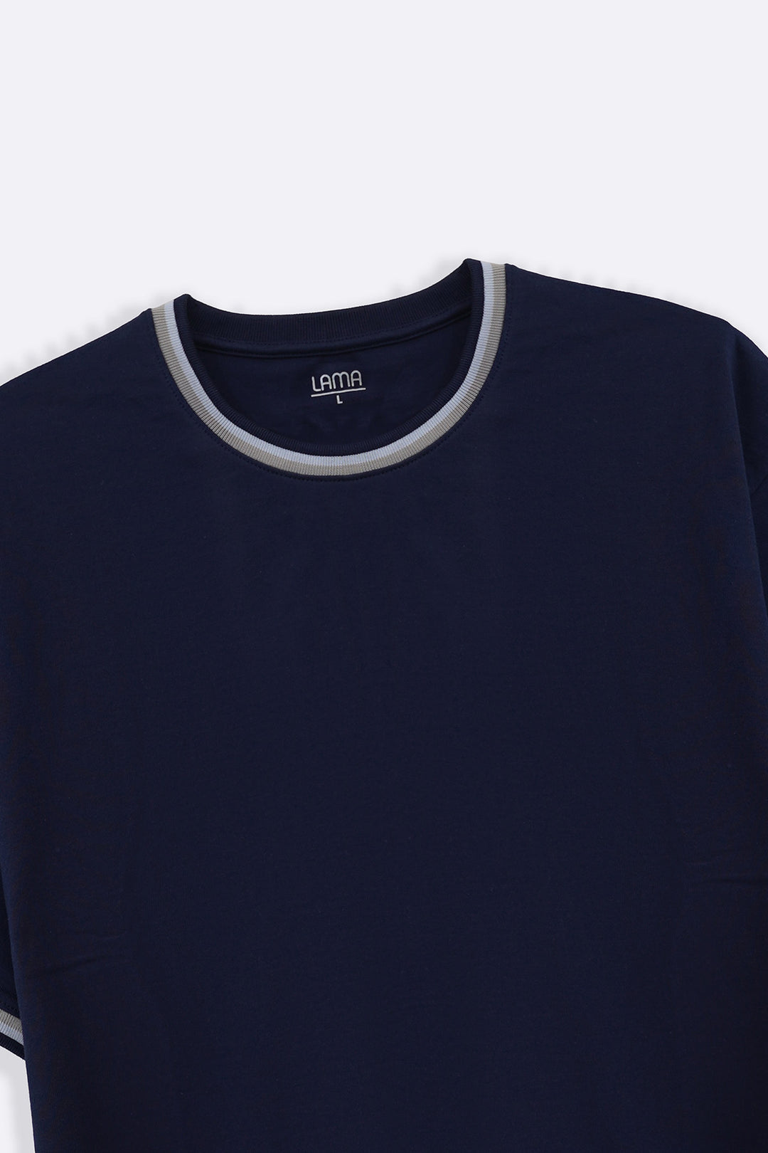 NAVY TIPPED ACCENT TEE