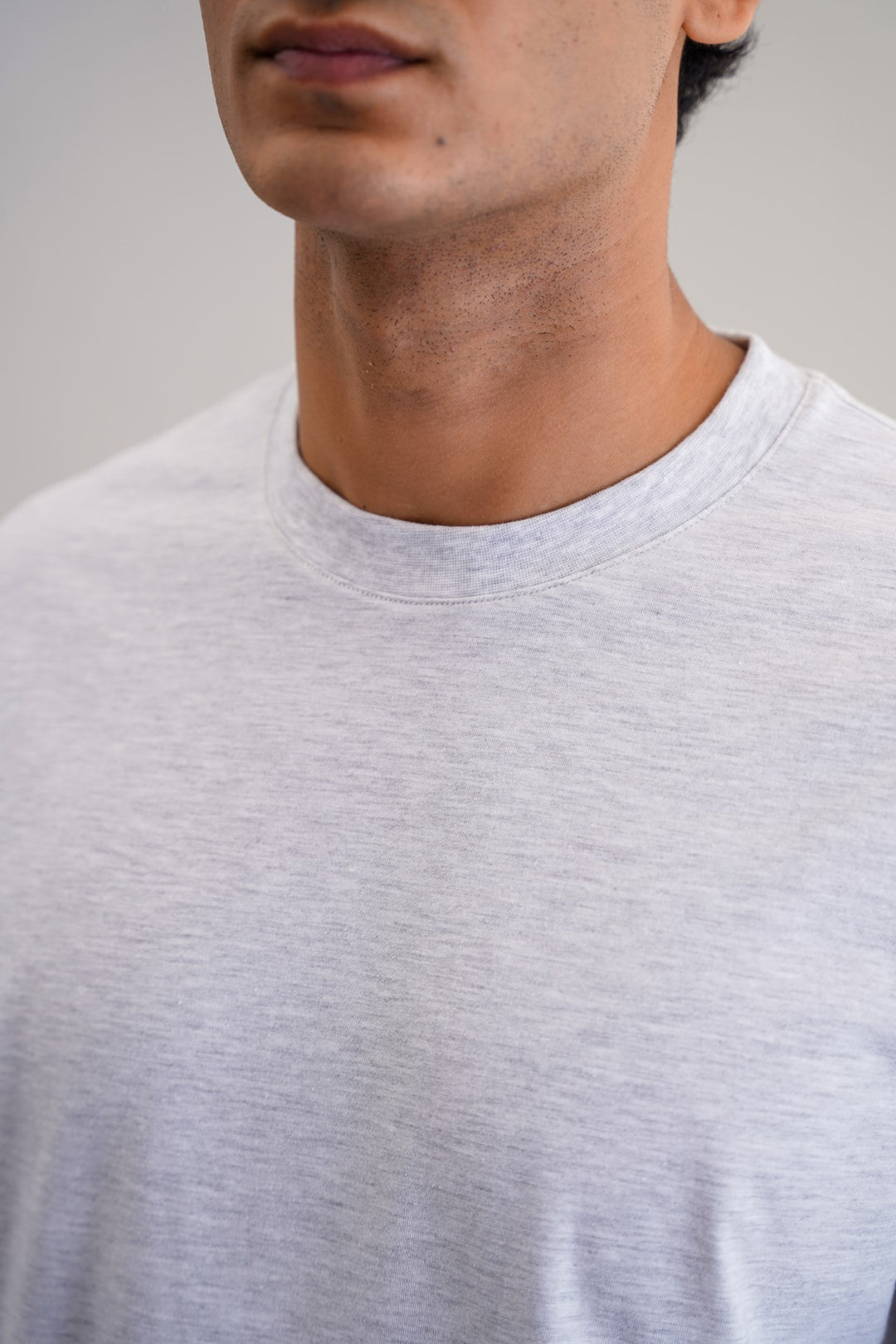 OAT MELANGE BASIC COTTON TEE