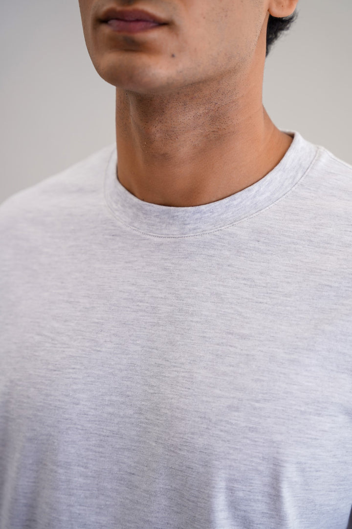 OAT MELANGE BASIC COTTON TEE