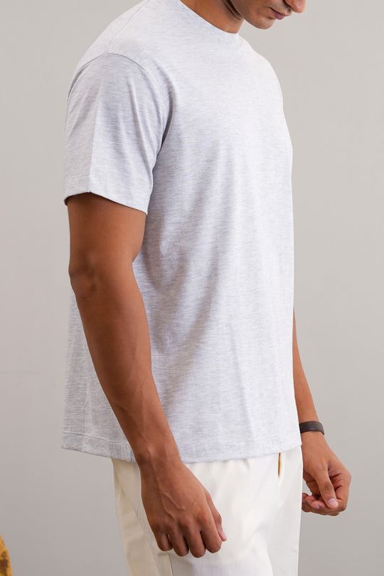 OAT MELANGE BASIC COTTON TEE