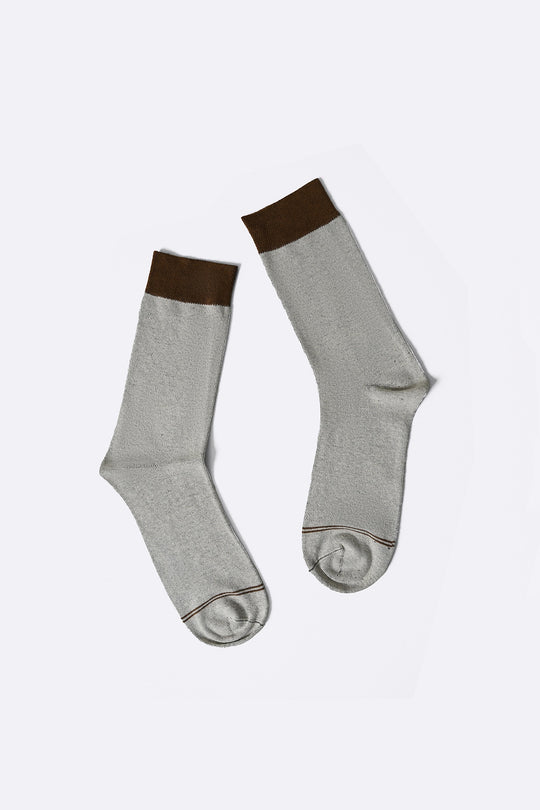 BROWN RED 2-PACK CREW SOCKS