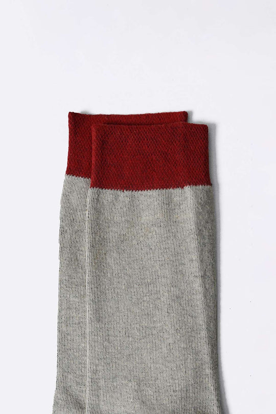 BROWN RED 2-PACK CREW SOCKS