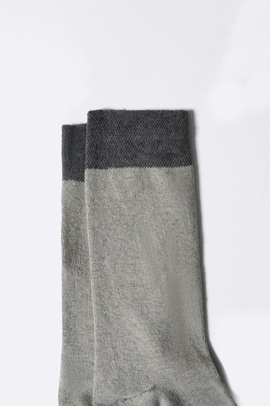 MAROON GREY 2-PACK CREW SOCKS