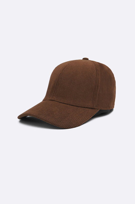 DARK BROWN CORDUROY CAP