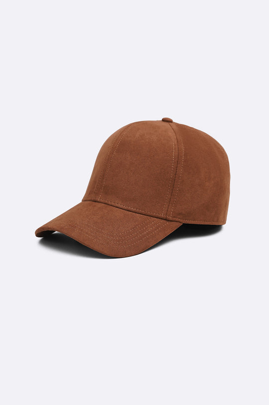 BROWN SUEDE CAP