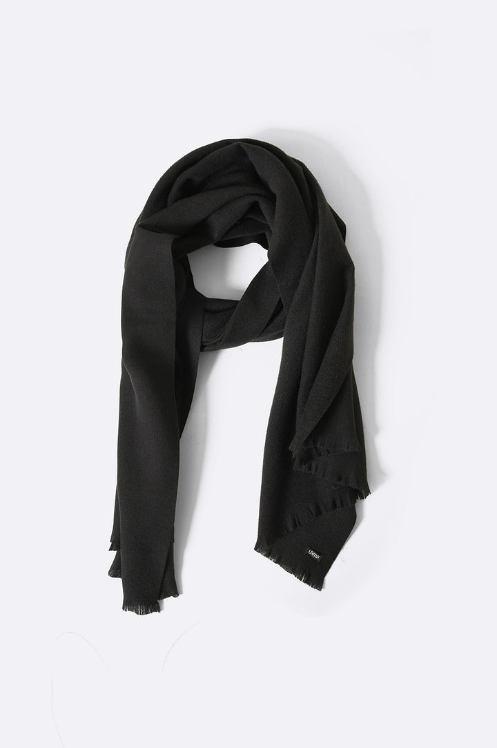 BLACK LUXURY TEXTURED SCARF