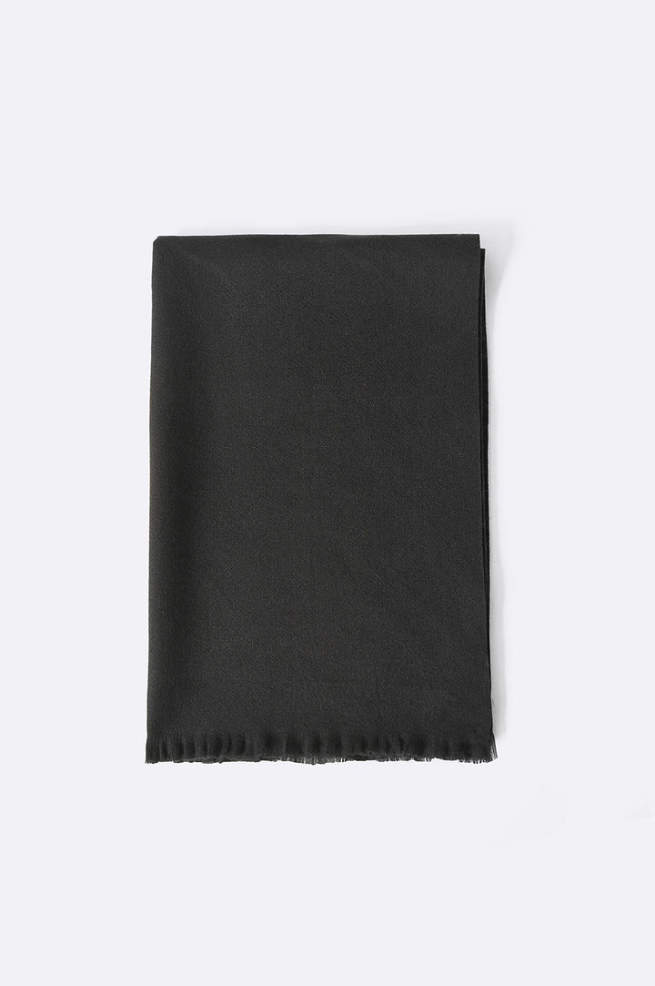 BLACK LUXURY TEXTURED SCARF