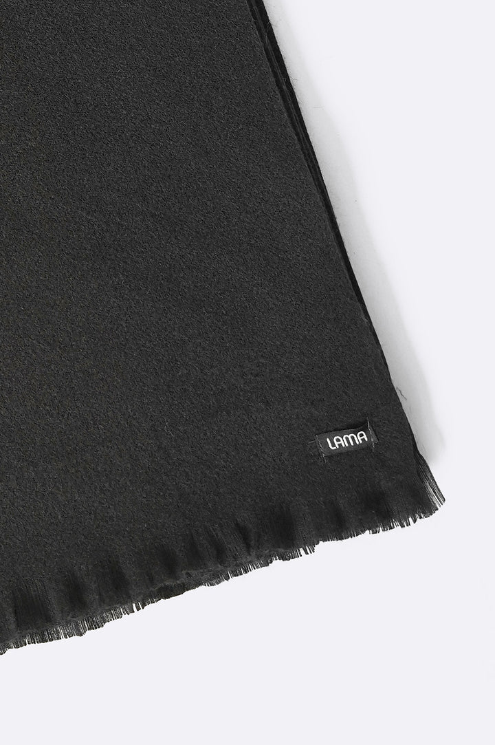 BLACK LUXURY TEXTURED SCARF