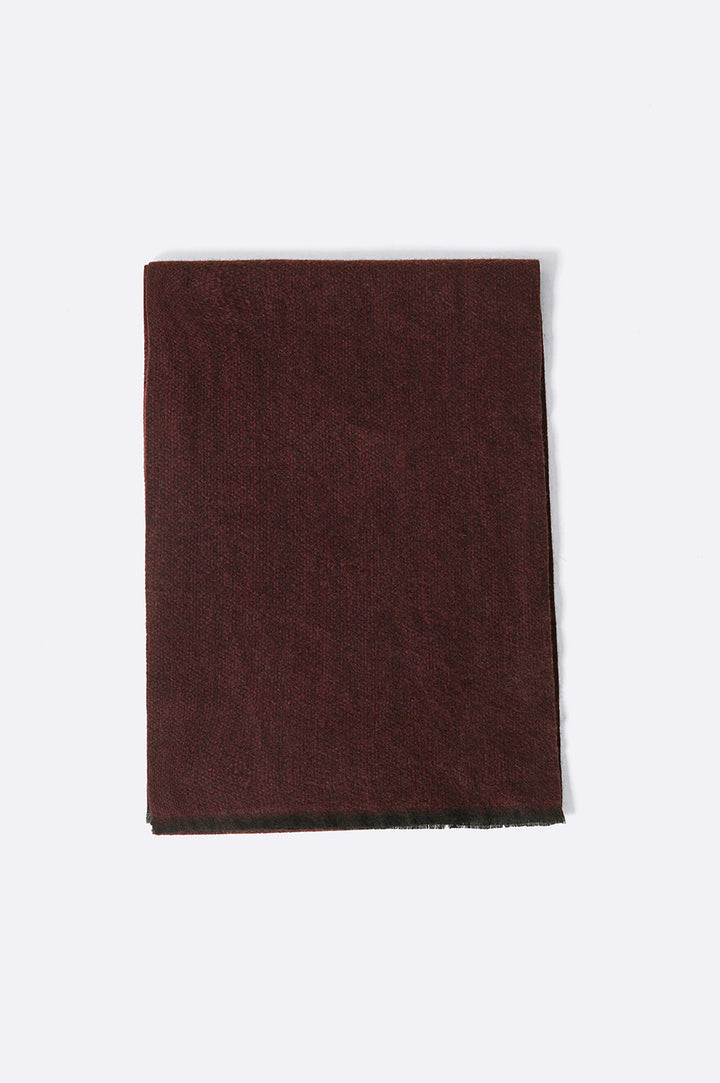 BURGUNDY LUXURY TEXTURED SCARF