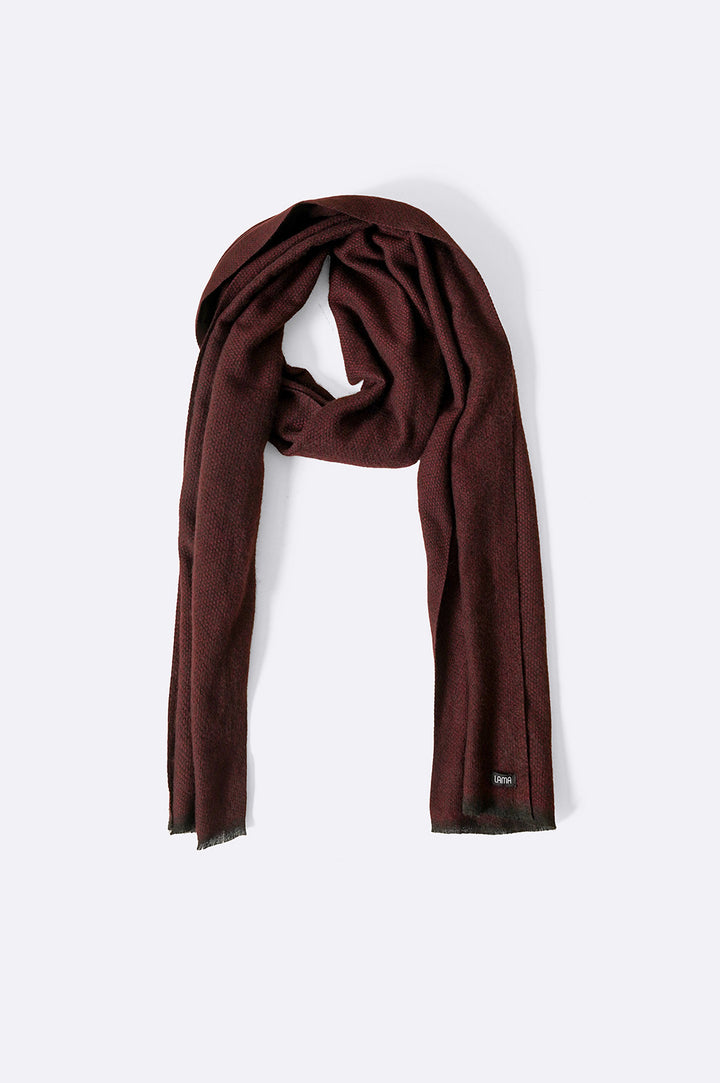 BURGUNDY LUXURY TEXTURED SCARF