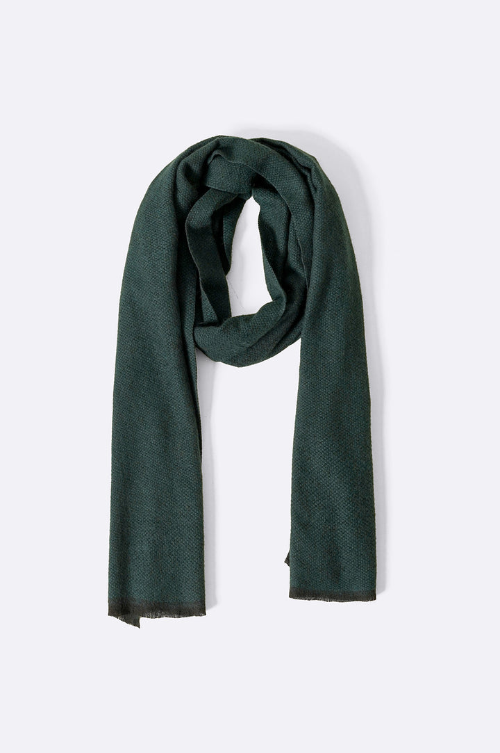 GREEN LUXURY TEXTURED SCARF