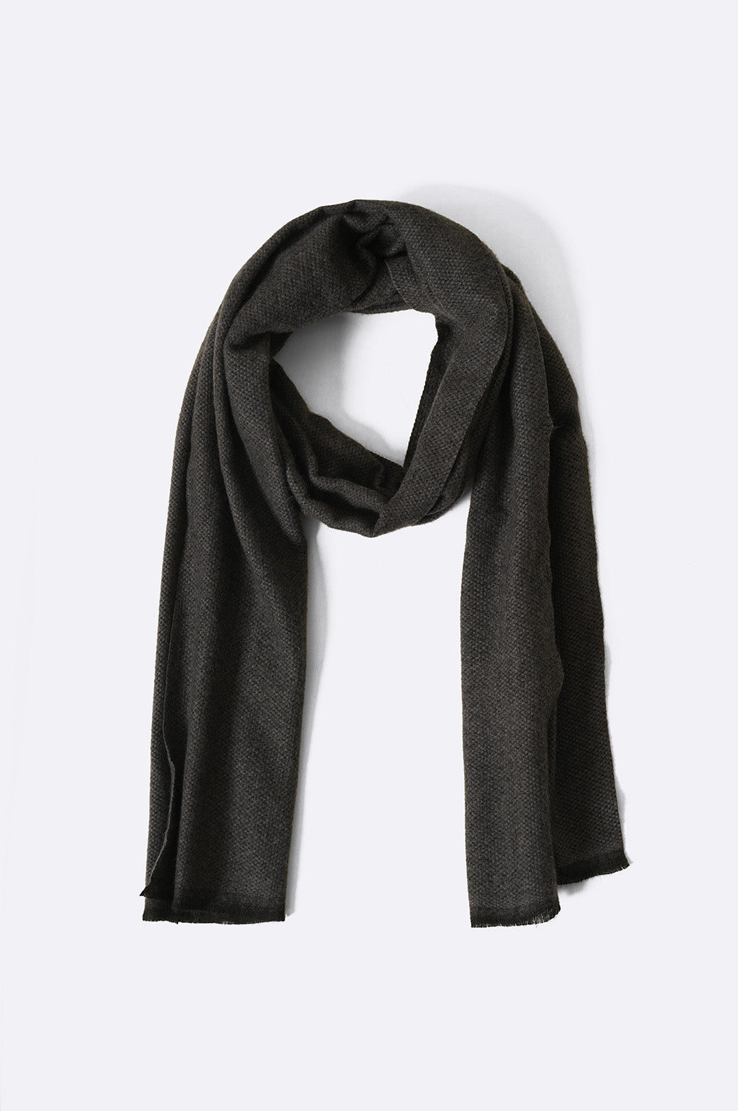 GREY LUXURY TEXTURED SCARF