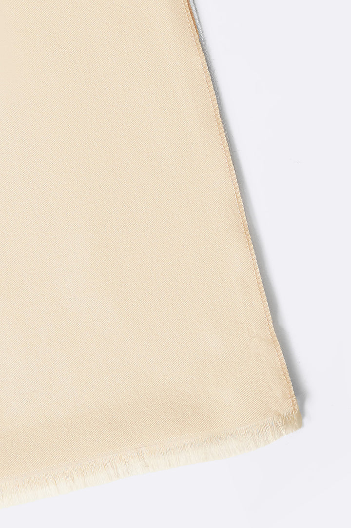 IVORY PLUSH NARROW SCARF