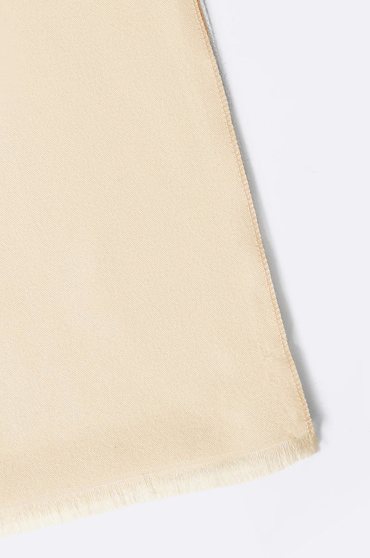 IVORY PLUSH NARROW SCARF