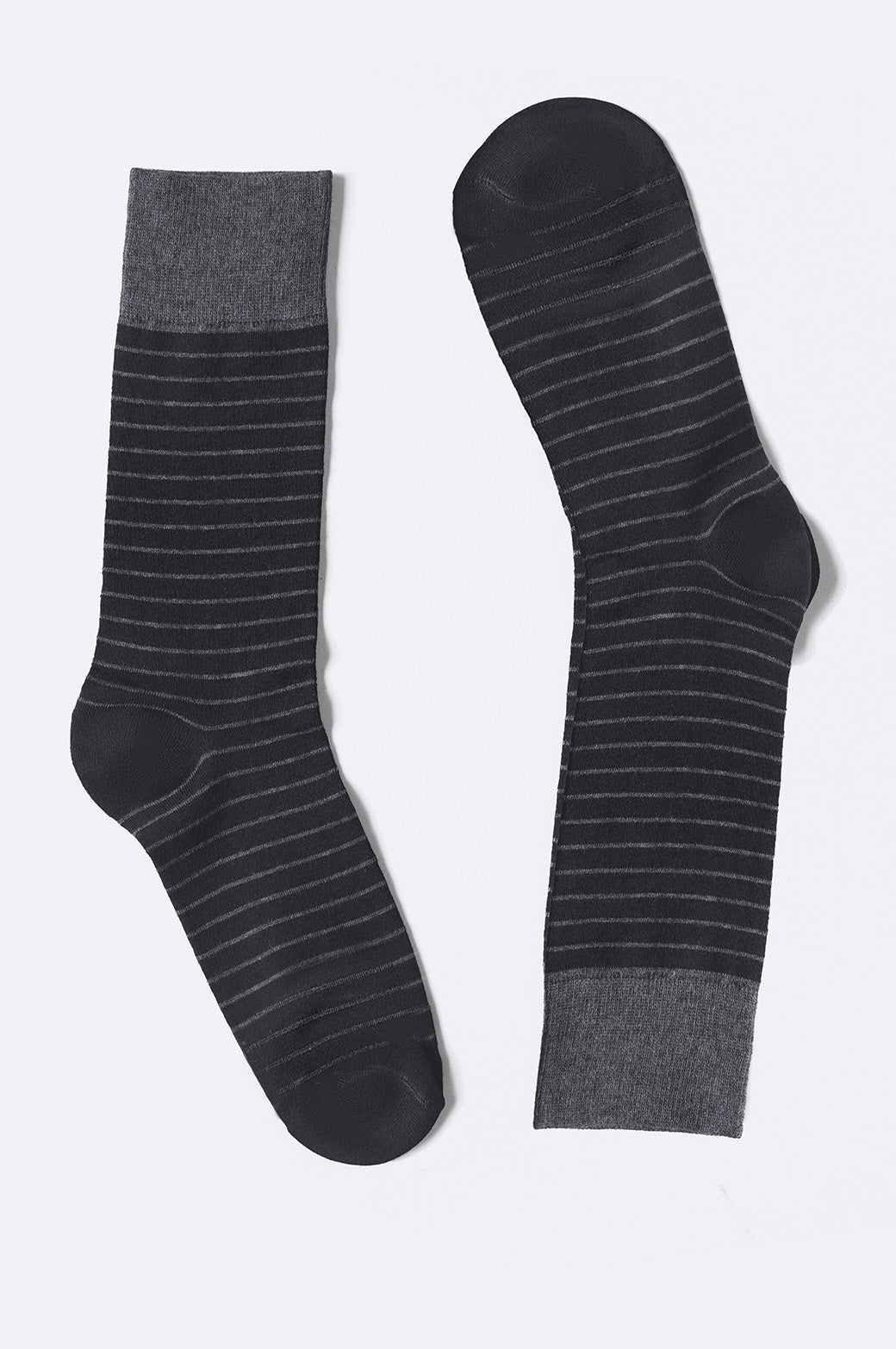 NAVY MERCERIZED COTTON SOCKS