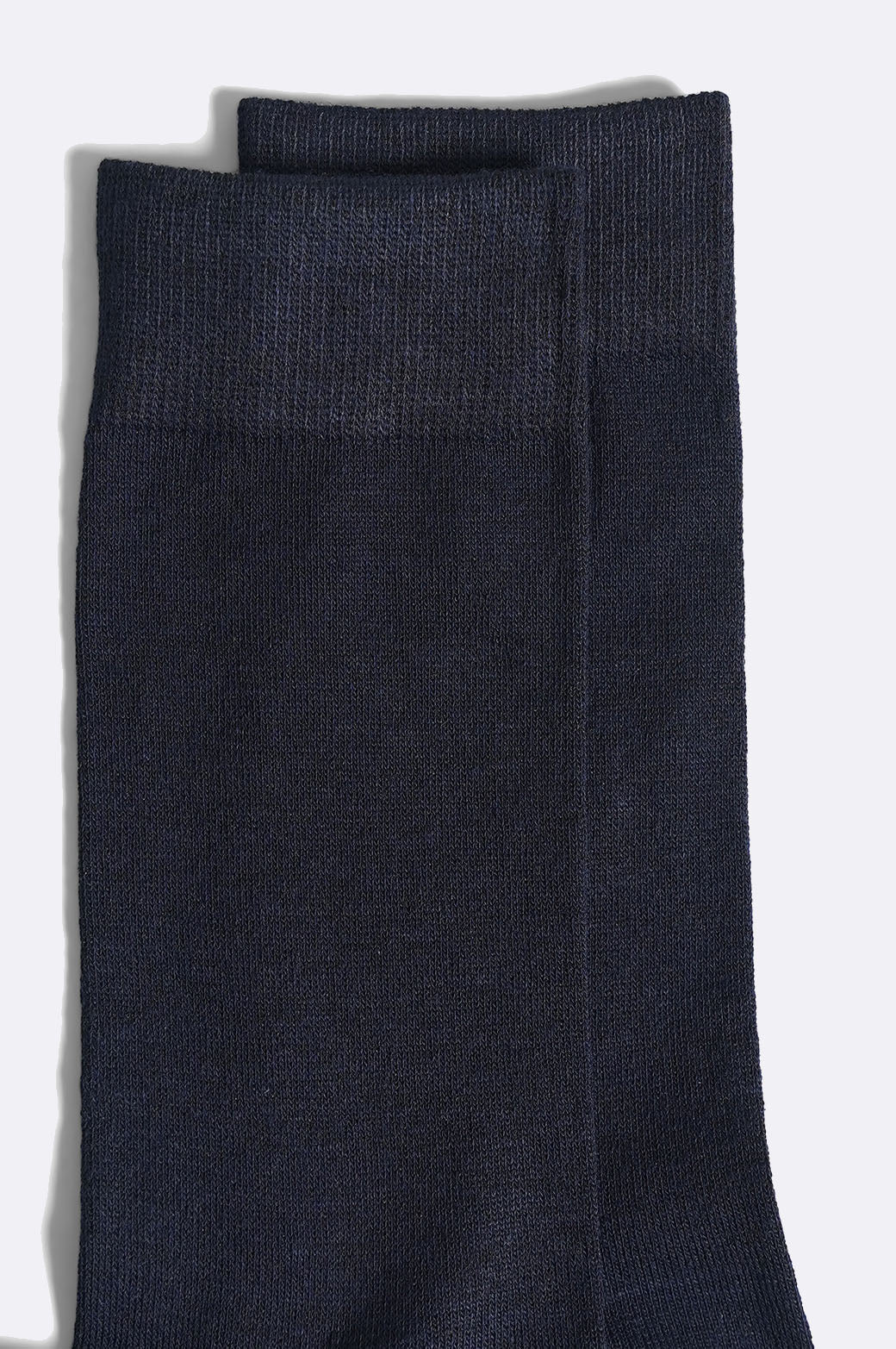 NAVY MERCERIZED COTTON SOCKS