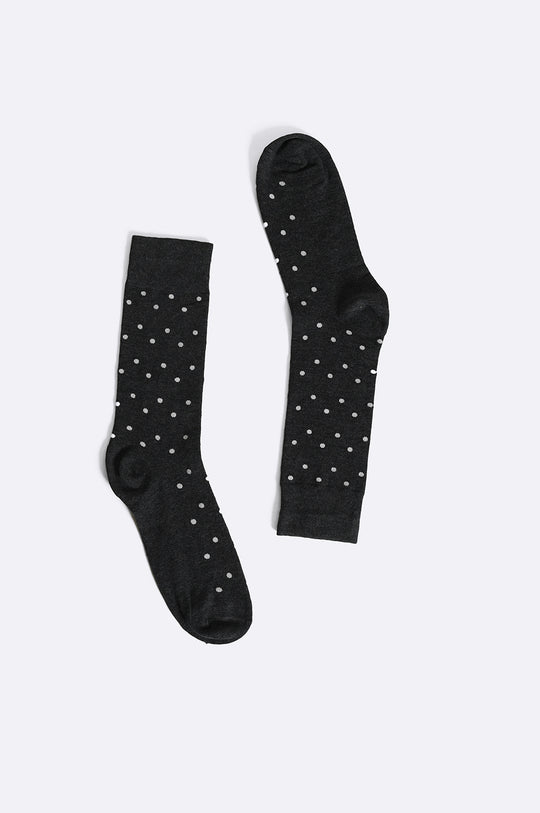 GREY FORMAL COTTON SOCKS