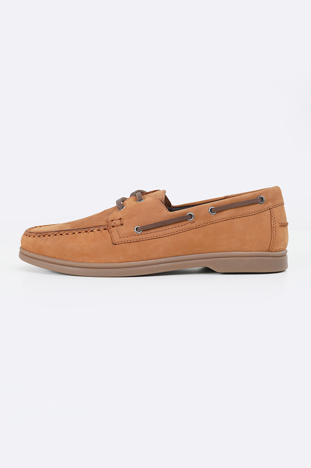 TAN LEATHER BOAT SHOES