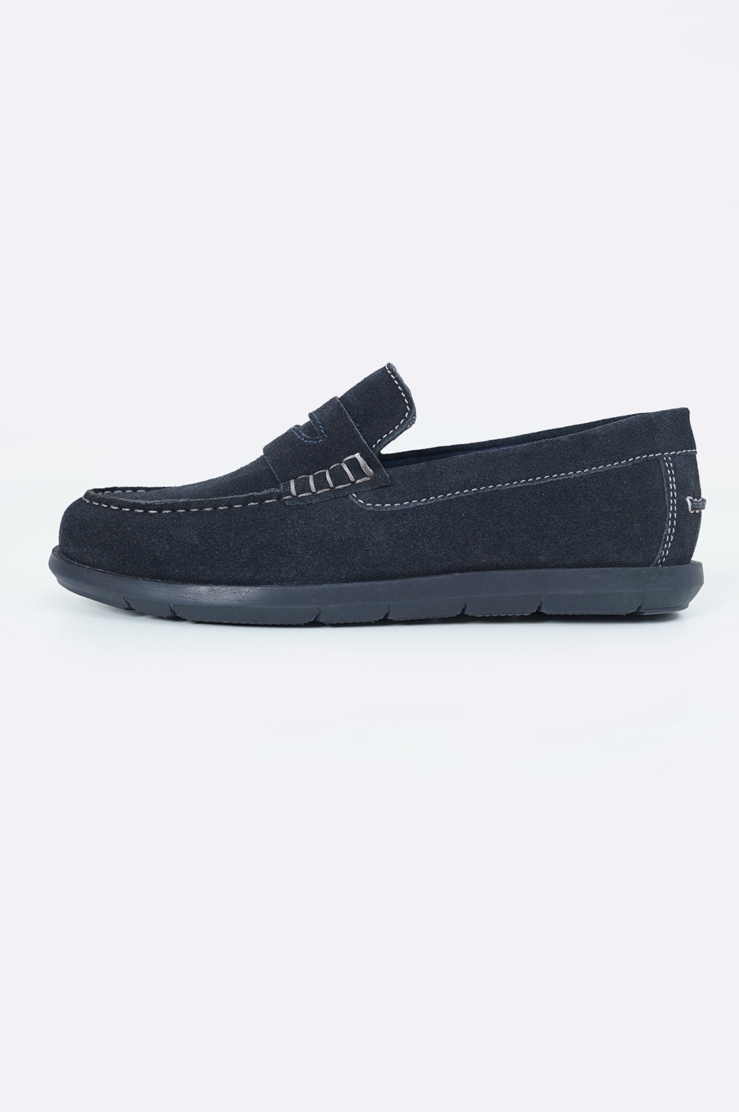NAVY LIGHTWEIGHT SUEDE LOAFERS