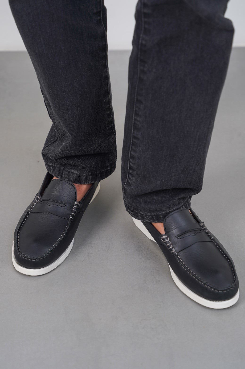 BLACK PENNY LOAFERS