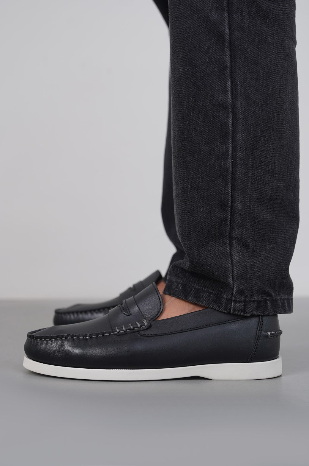 BLACK PENNY LOAFERS
